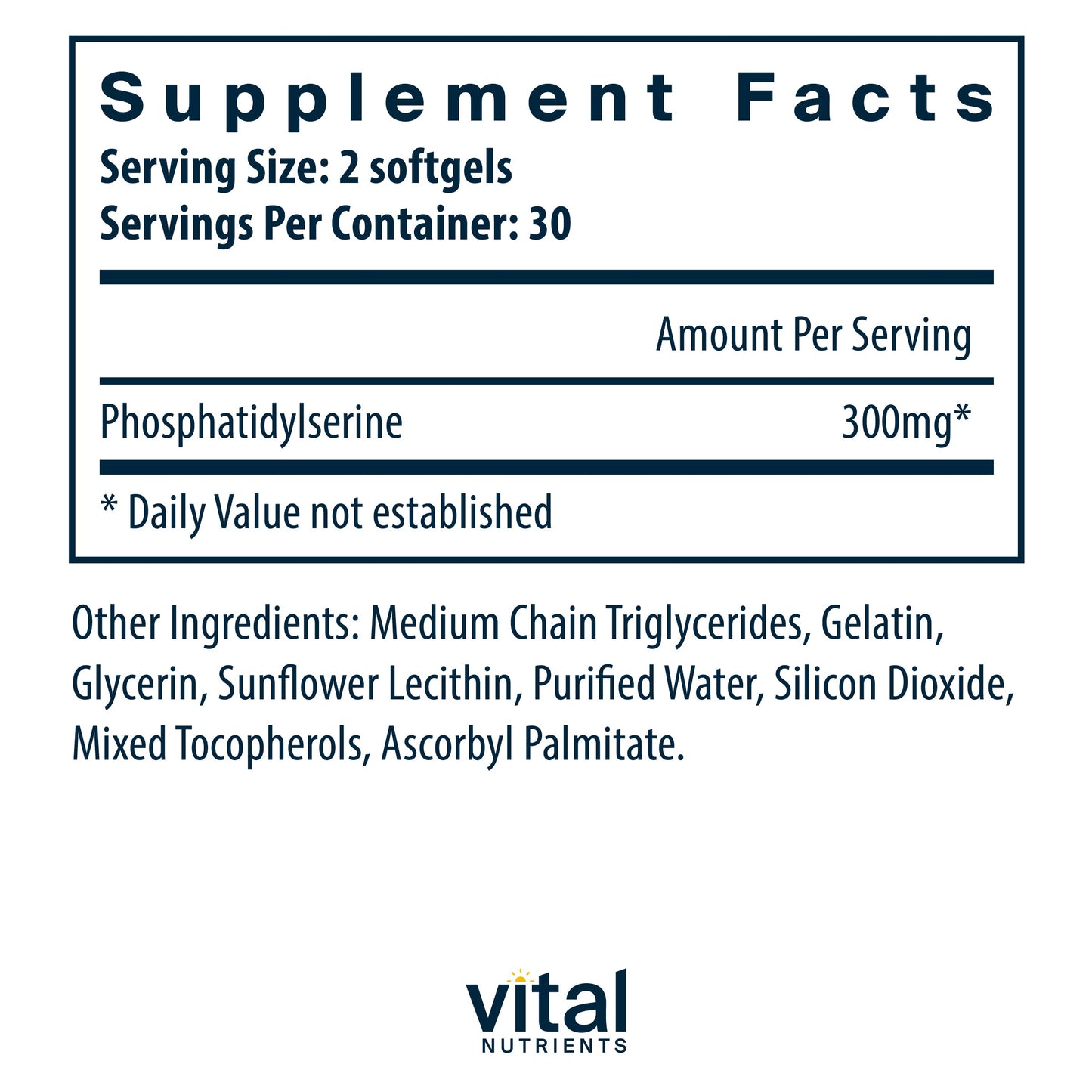 Phosphatidylserine 150mg