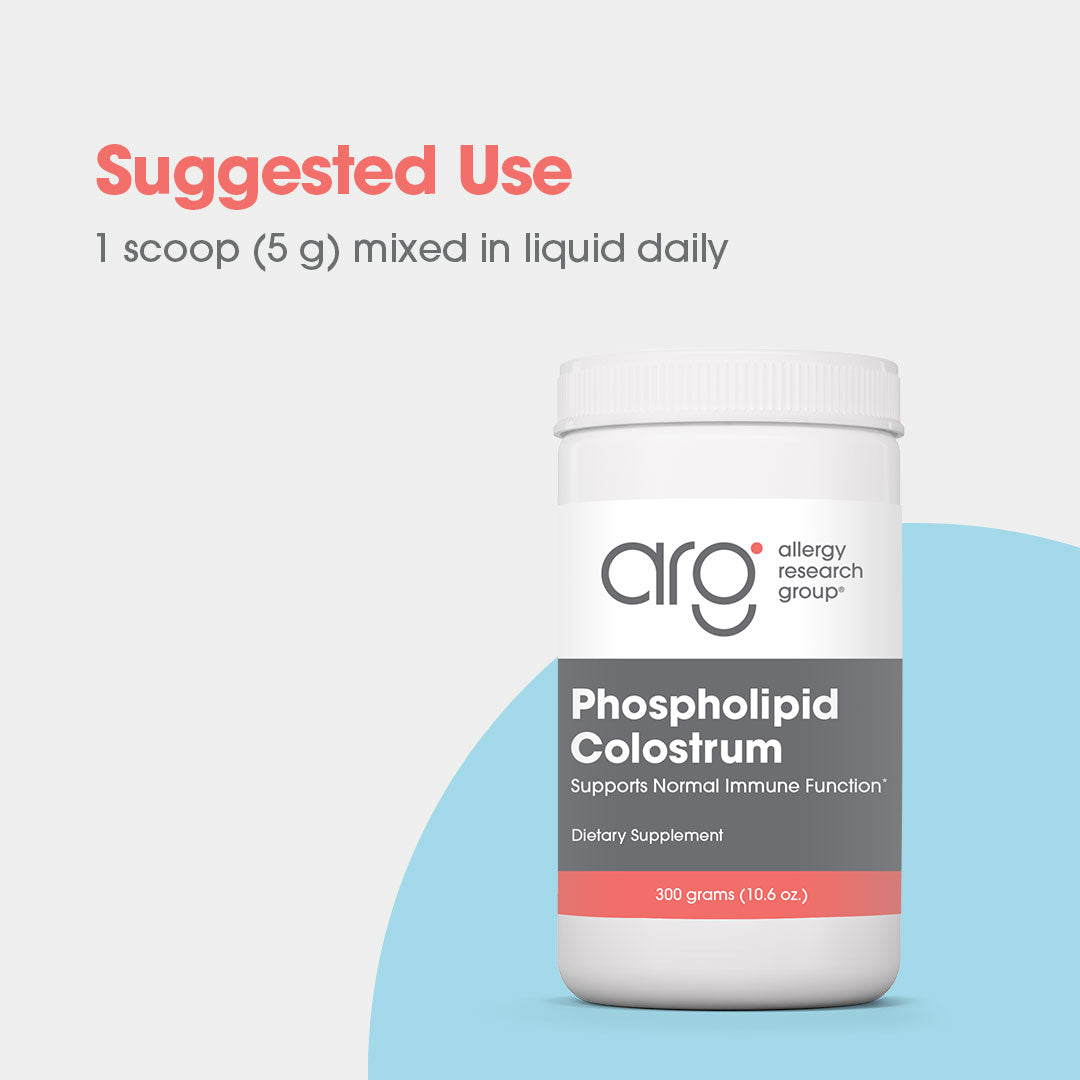 Phospholipid Colostrum - suggested use: 1 scoop mixed in liquid daily