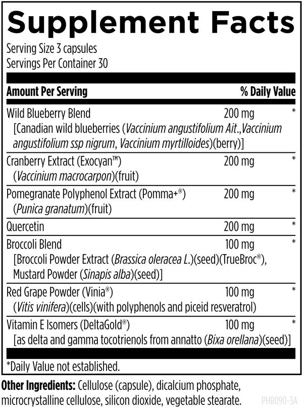 PhytoBiome™ supplement facts image