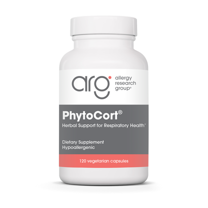 Allergy Research Group PhytoCort® - 120 vegetarian capsules bottle front label