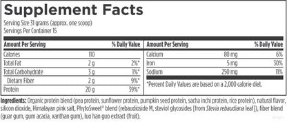 Phytotein™ supplement facts image
