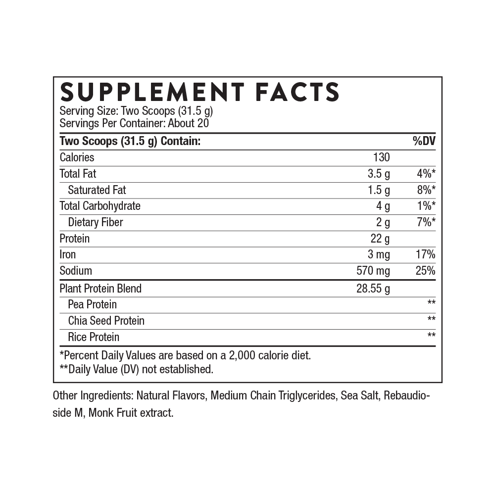 Plant Protein - Vanilla 2