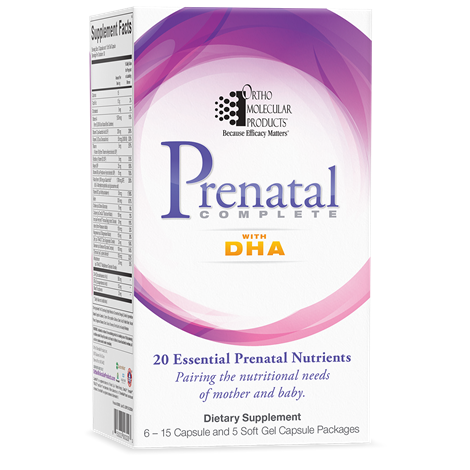Prenatal Complete with DHA supplement facts image