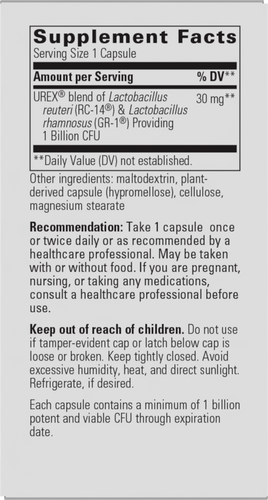 Nature's Way® | Pro-Flora Womens Probiotic - right side of pack Sku:70671