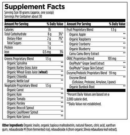 Pro Greens + Reds 309 g Powder Product Image