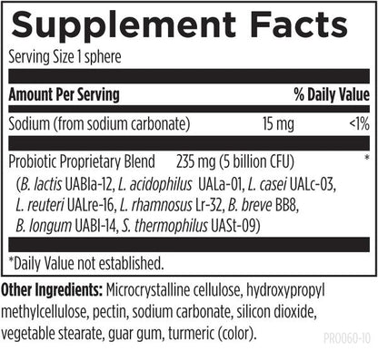Probiotic Synergy™ supplement facts image