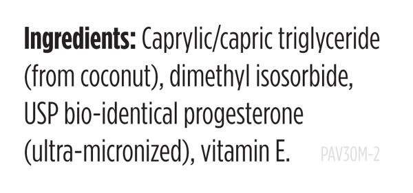 Progest-Avail™ supplement facts image