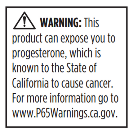 Progest-Avail™ Prop-65 Warning image