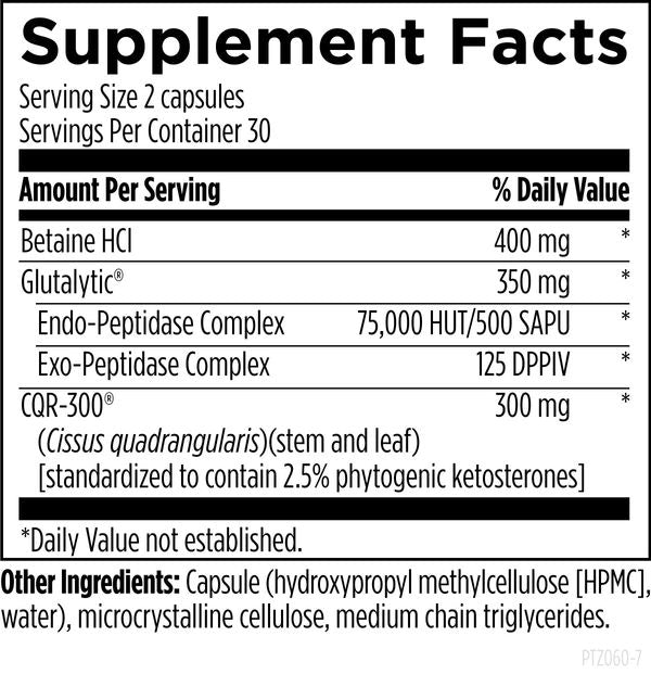 Carb-Lipo Control™ 60 capsules supplement facts image