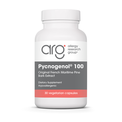Allergy Research Group Pycnogenol® 100 -30 vegetarian capsules bottle front label