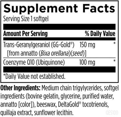 Q-Evail® Synergy 100mg 60 softgels supplement favts image