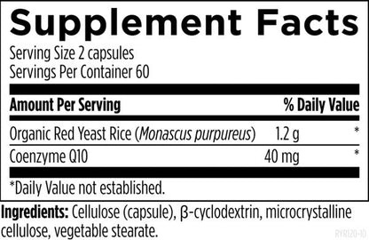 RYR Synergy™ 120 capsules supplement facts image