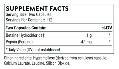 Betaine HCL & Pepsin