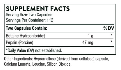 Betaine HCL & Pepsin