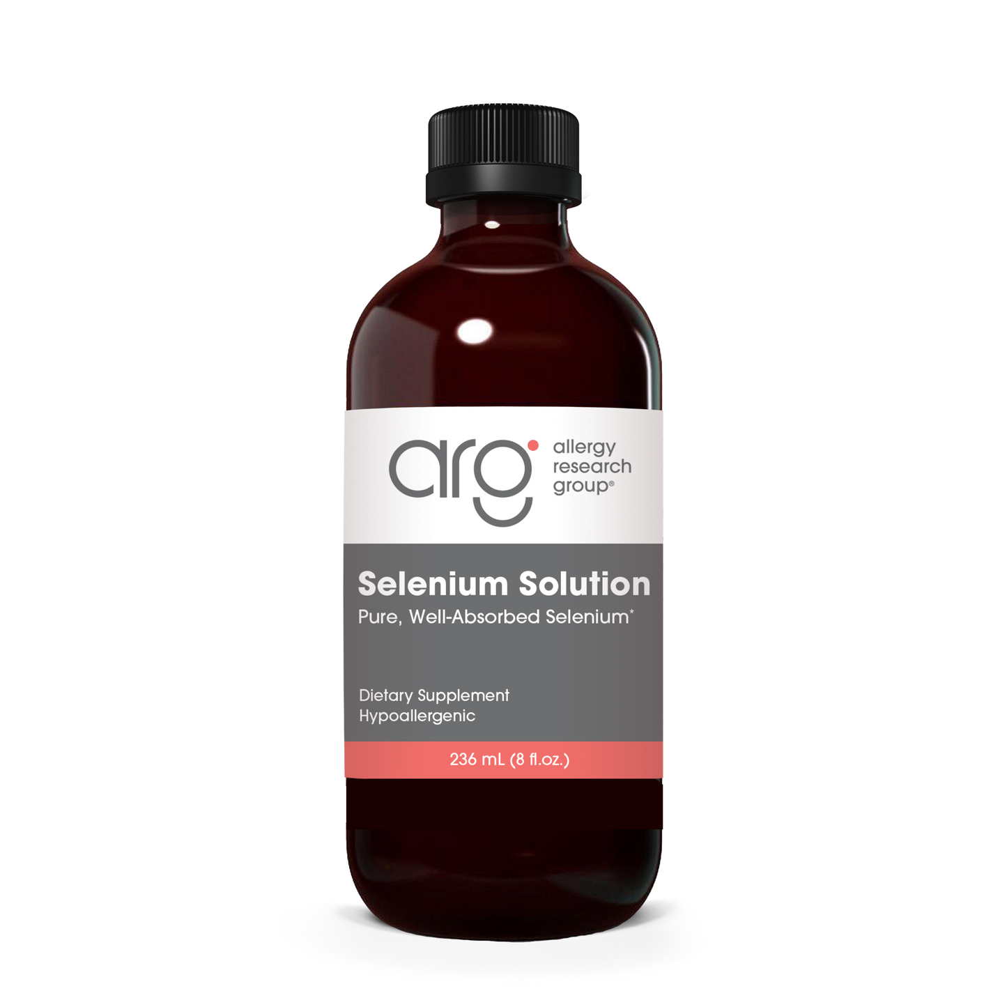 Allergy Research Group Selenium Solution - 236 mL (8 fl. oz.) bottle front label