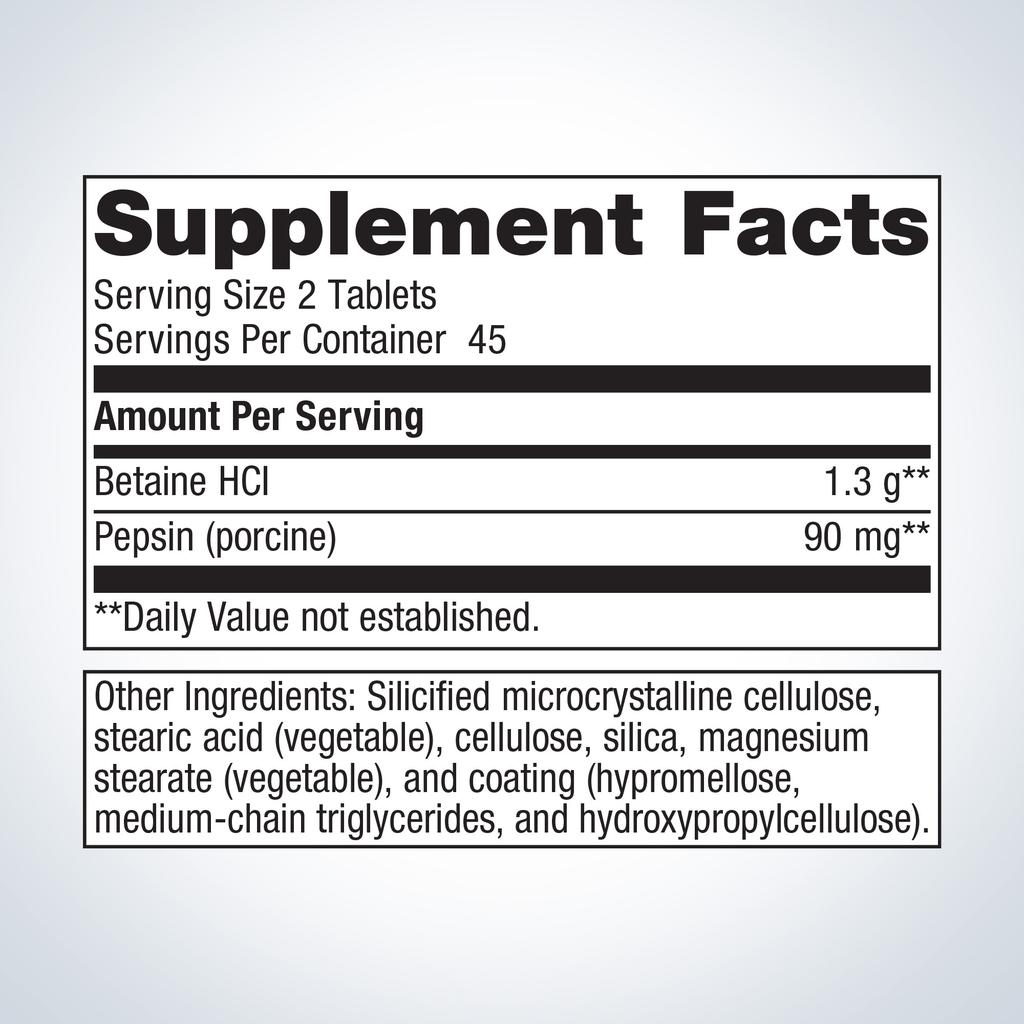 SpectraZyme® Betaine HCI + Pepsin