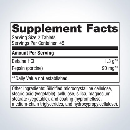 SpectraZyme® Betaine HCI + Pepsin