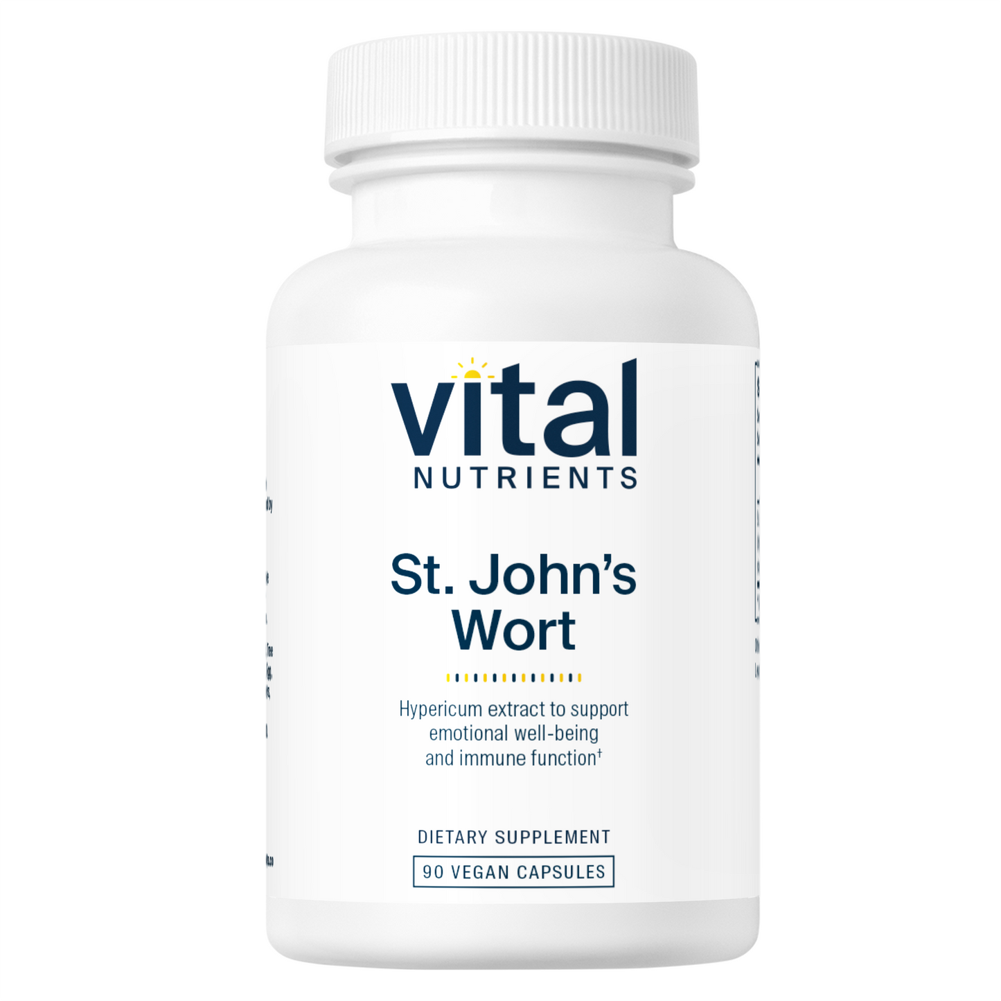 Vital Nutrients St. John's Wort dietary supplement bottle.
