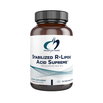 Stabilized R-Lipoic Acid Supreme 60 capsules old bottle image