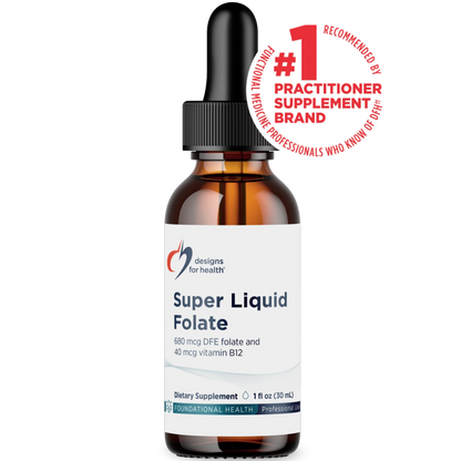 Super Liquid Folate 1 fl oz (30 mL) liquid bottle image