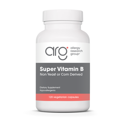 Allergy Research Group Super Vitamin B - 120 vegetarian capsules bottle front label