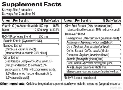 The Big Glow™ supplement facts image