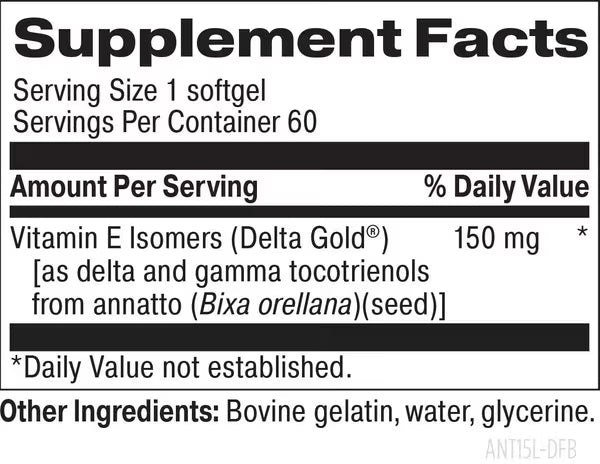 The Capital E™ supplement facts image