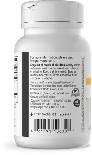 Nature's Way® | Theracurmin HP - right side of pack Sku:10630