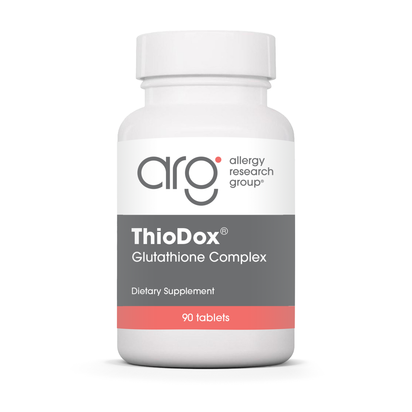 Allergy Research Group ThioDox® - 90 tablets bottle front label