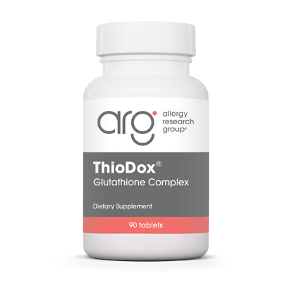 Allergy Research Group ThioDox® - 90 tablets bottle front label