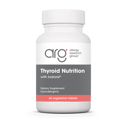 Allergy Research Group Thyroid Nutrition - 60 vegetarian tablets bottle front label