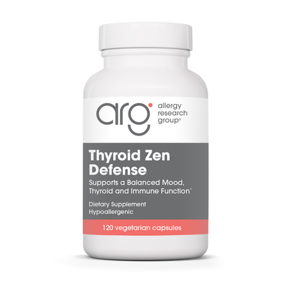 Allergy Research Group Thyroid Zen Defense - 120 vegetarian capsules bottle front label