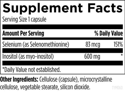 Thyrommune™ supplement facts image