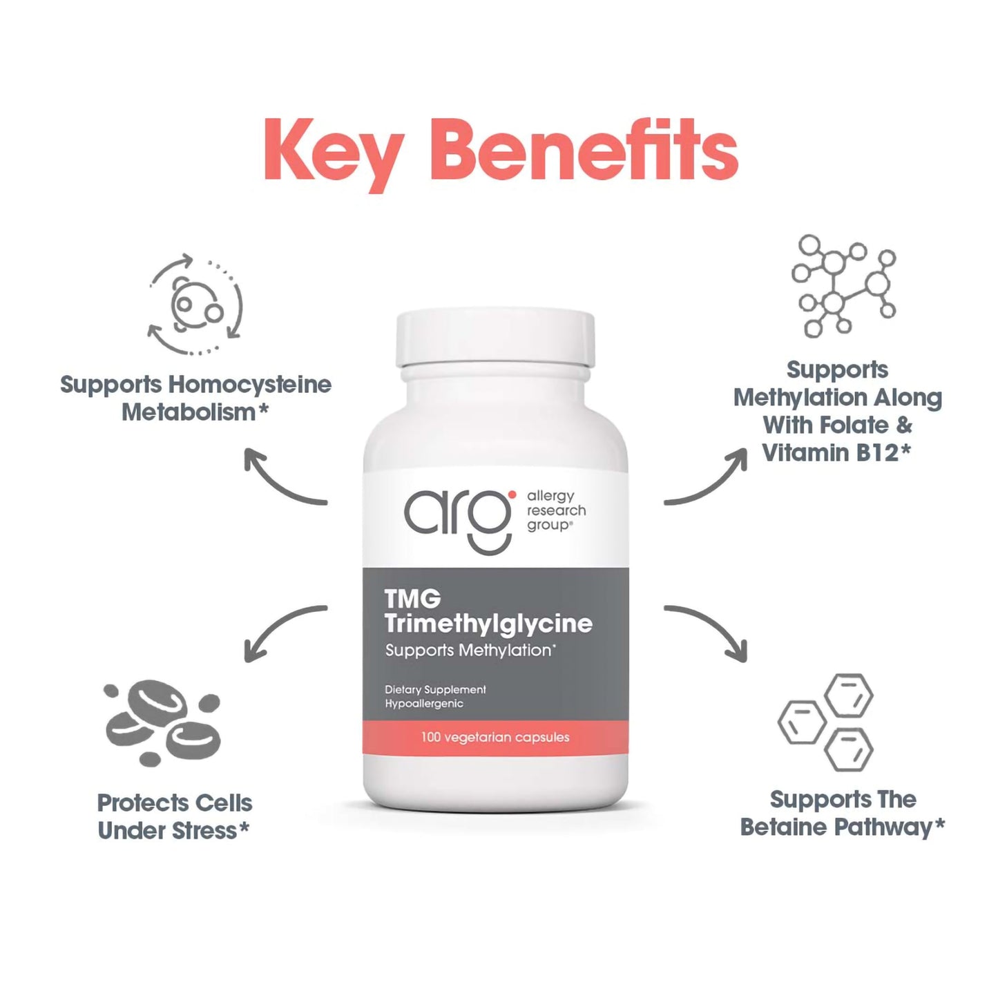 TMG - suggested use: 1 capsule twice daily before meals