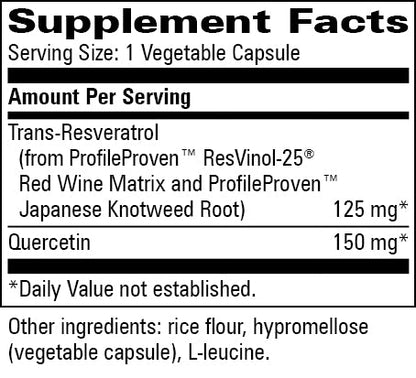 Trans-Resveratrol with Quercetin