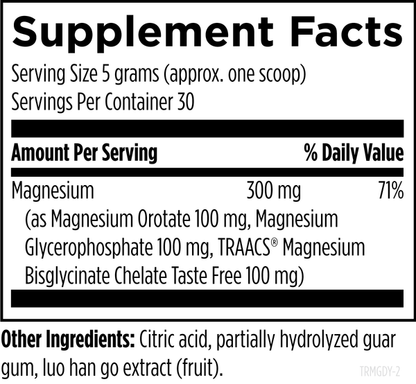 TriMag Supreme™ supplement facts image