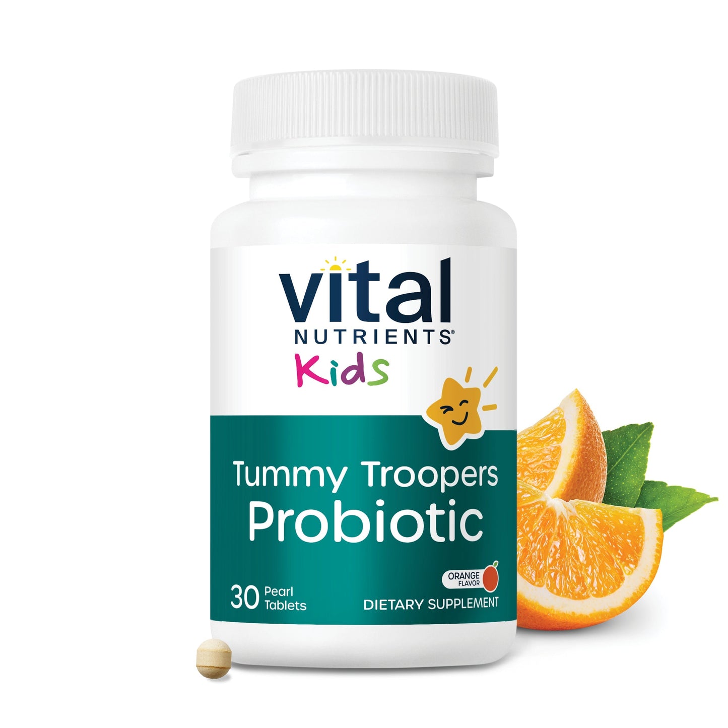 Vital Nutrients Kids Tummy Troopers Probiotic supplement.