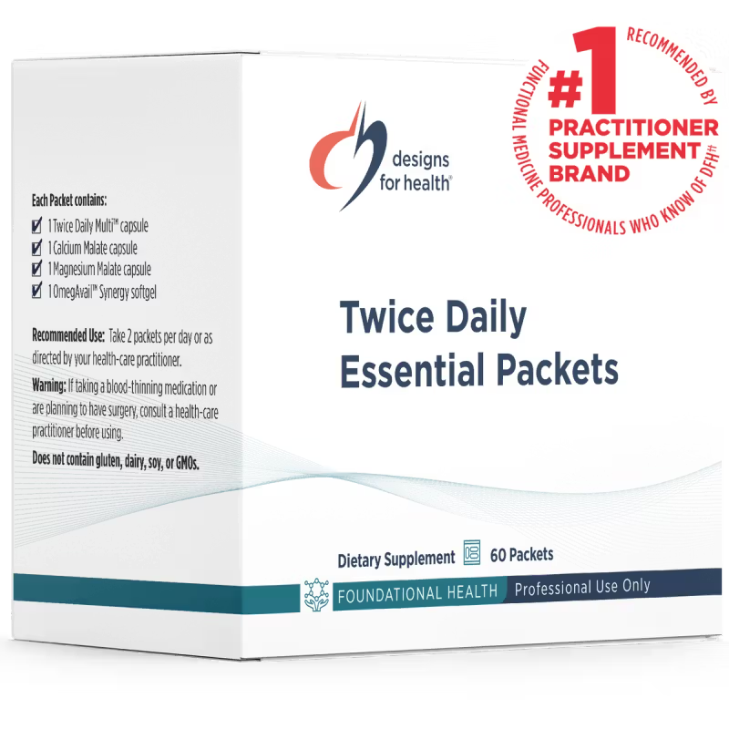 Twice Daily Essential Packets 60 packets bottle image