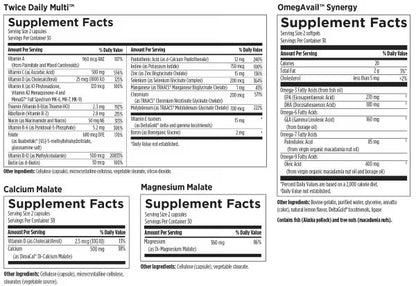 Twice Daily Essential Packets 60 packets supplement facts image
