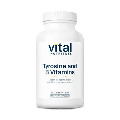 Vital Nutrients Tyrosine and B Vitamins supplement.