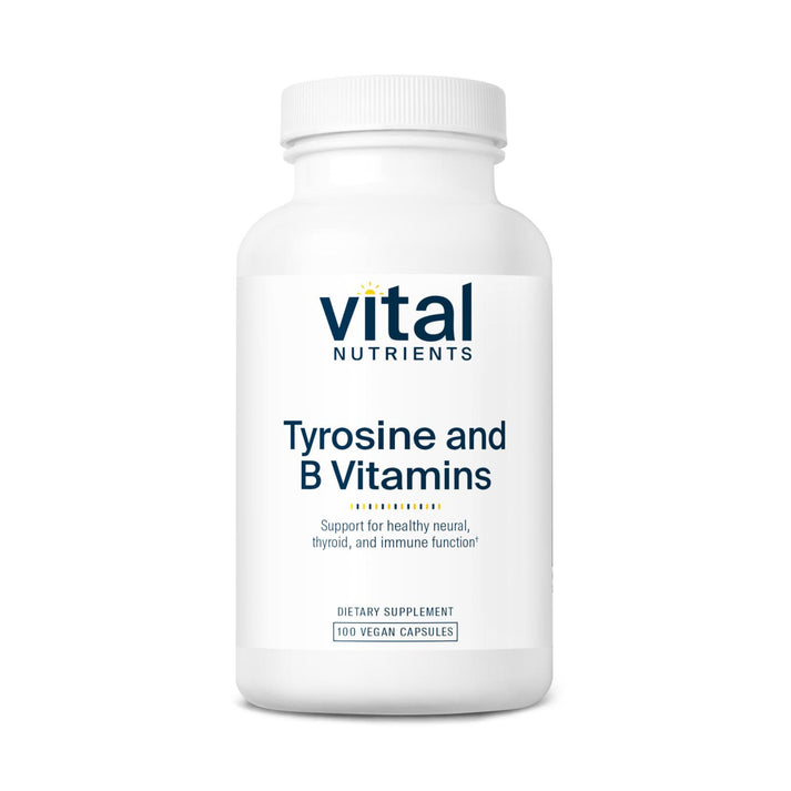 Vital Nutrients Tyrosine and B Vitamins supplement.