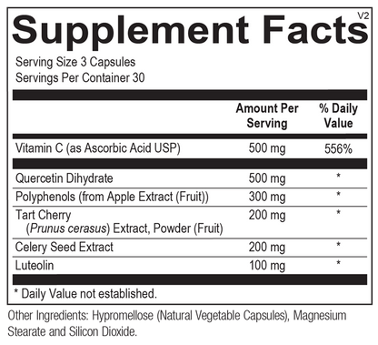UA-X Pro supplement facts image