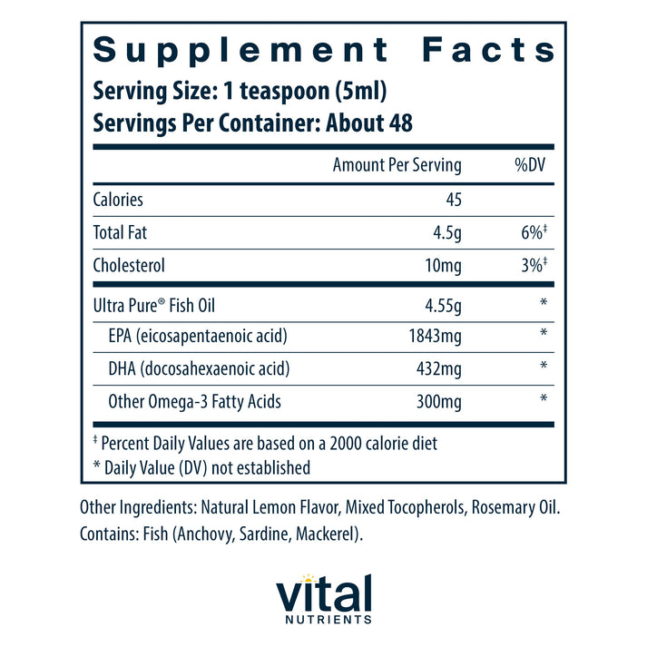 Ultra Pure® Fish Oil 2600 Pharmaceutical Grade