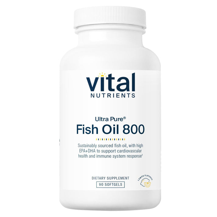 Vital Nutrients Ultra Pure® Fish Oil 800 softgels.