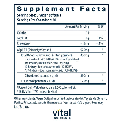 Ultra Pure® Vegan Omega SPM+
