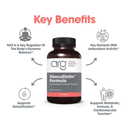 VascuStatin™ Formula - suggested use: 4 capsules one to three times daily