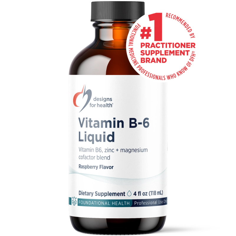 Vitamin B-6 Liquid 4 fl oz (118 mL) liquid bottle image