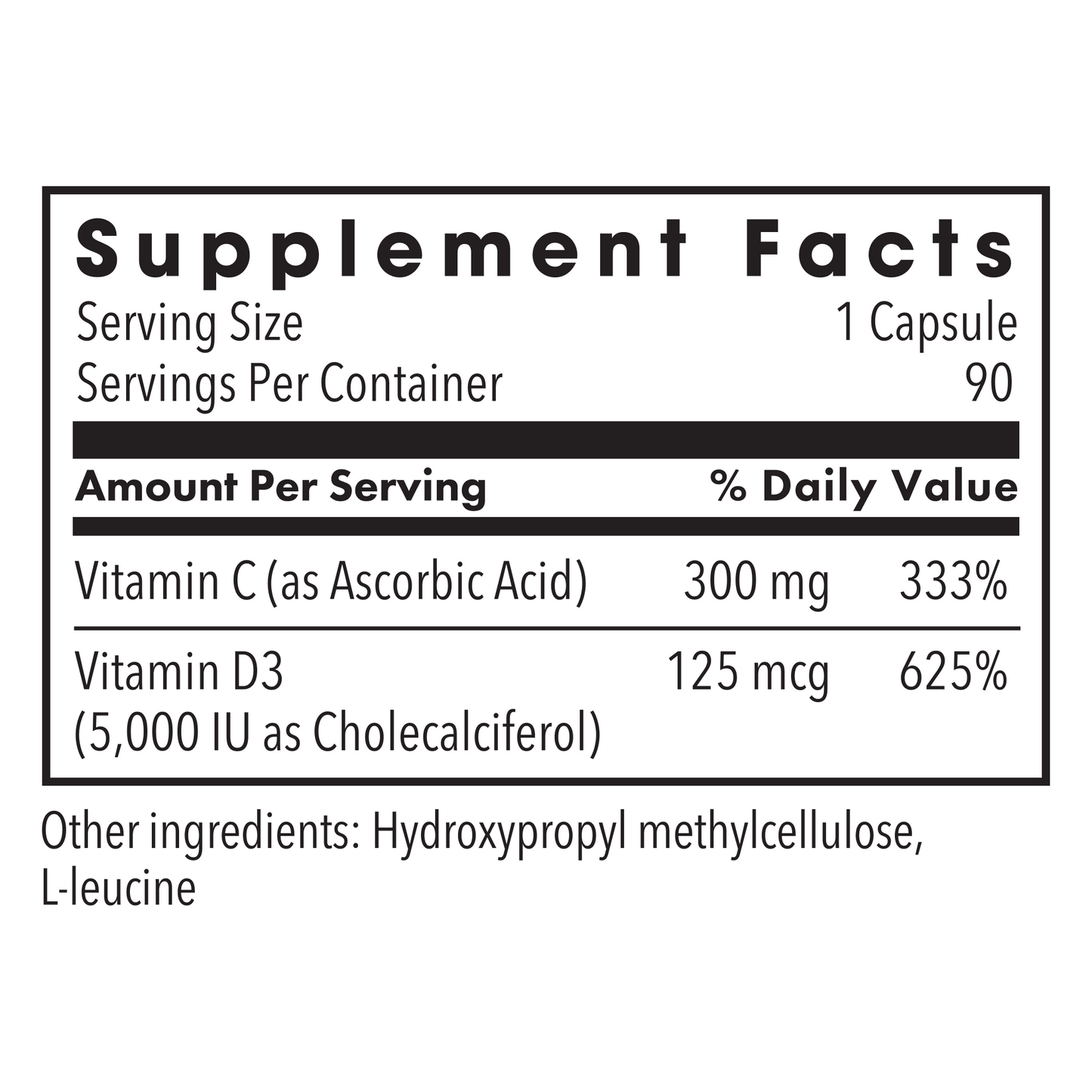 Metabolic Maintenance® Vitamin D-3 5,000 IU
