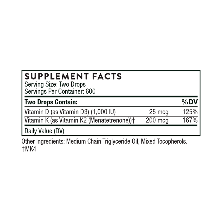 Vitamin D + K2 Liquid 2