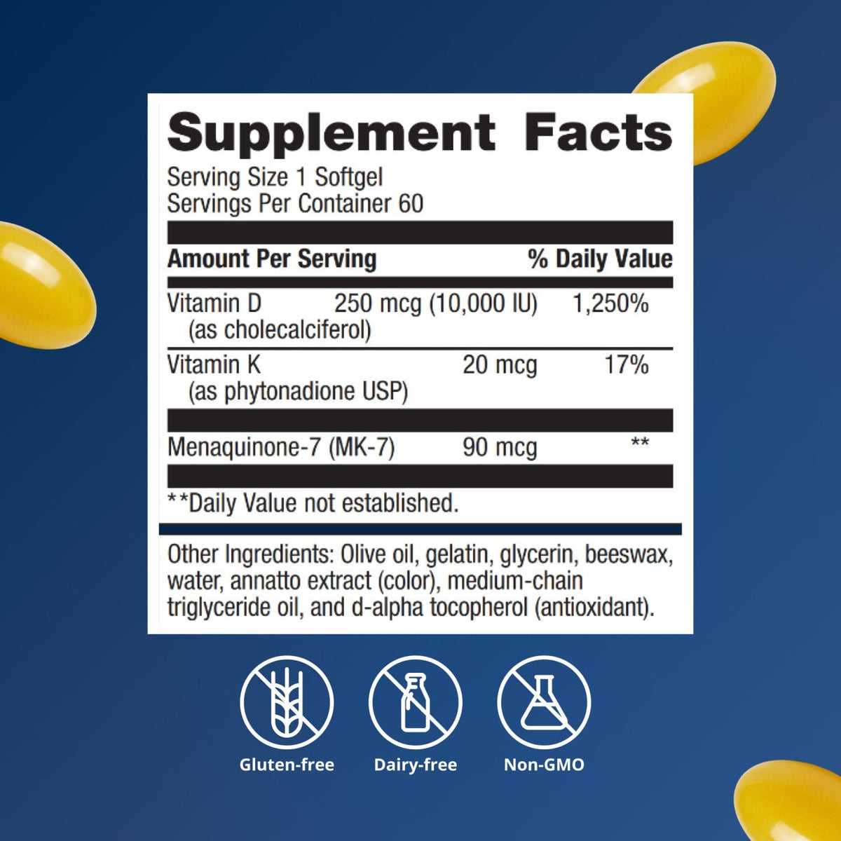 Vitamin D3 10,000 + K